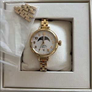 Shinola women’s Birdy Moonphase watch